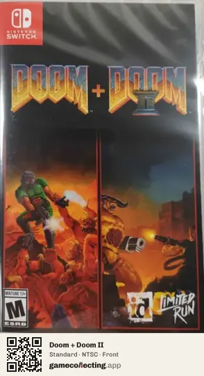 Doom + Doom II Nintendo Switch, NTSC box front