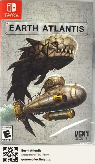 Earth Atlantis Nintendo Switch, NTSC box front