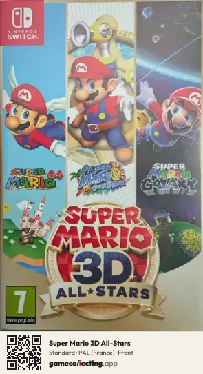 Super Mario 3D All-Stars Nintendo Switch, France box front