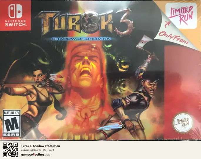 Turok 3: Shadow of Oblivion Nintendo Switch, NTSC box front