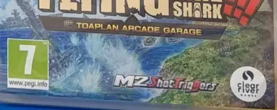 Toaplan Arcade Garage: Flying Fire Shark, the PEGI square on its front
