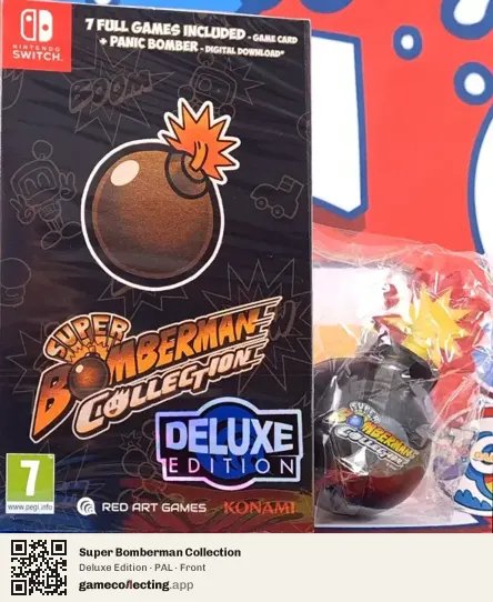 Super Bomberman Collection Nintendo Switch, PAL box front
