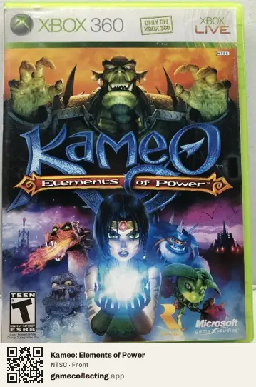 Kameo: Elements of Power Xbox 360, NTSC box front