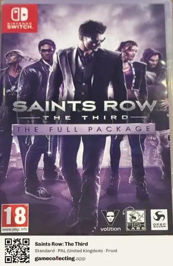 Saints Row: The Third Nintendo Switch, United Kingdom box front