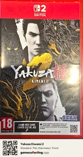 Yakuza Kiwami 2 Nintendo Switch 2, Germany box front