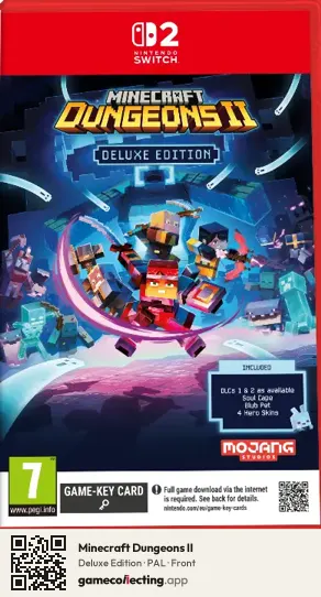 Minecraft Dungeons II Nintendo Switch 2, PAL box front