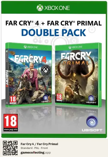 Far Cry 4 / Far Cry Primal Xbox One, PAL box front