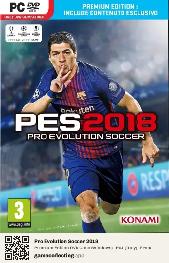 Pro Evolution Soccer 2018 Computer, Italy box front
