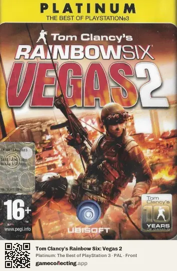 Tom Clancy's Rainbow Six: Vegas 2 PlayStation 3, PAL box front