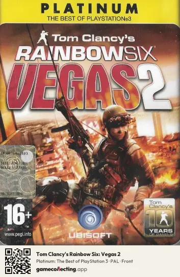 Tom Clancy's Rainbow Six: Vegas 2 PlayStation 3, PAL box front