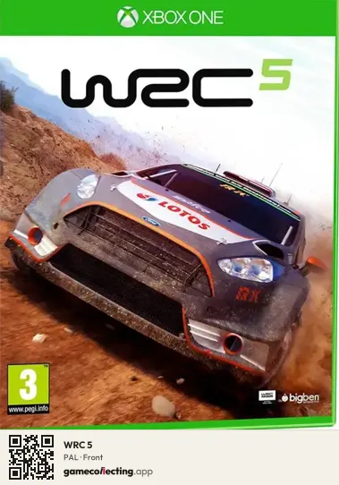 WRC 5 Xbox One, PAL box front