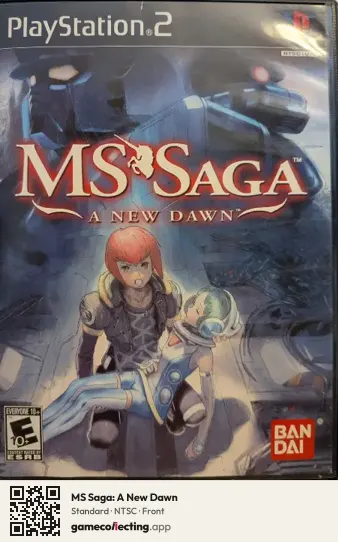 MS Saga: A New Dawn PlayStation 2, NTSC box front