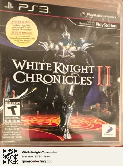 White Knight Chronicles II PlayStation 3, NTSC box front