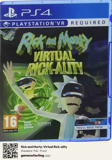 Rick and Morty: Virtual Rick-ality PlayStation 4, PAL box front