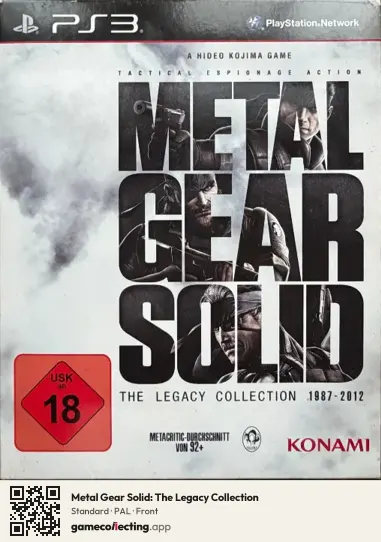 Metal Gear Solid: The Legacy Collection PlayStation 3, PAL box front