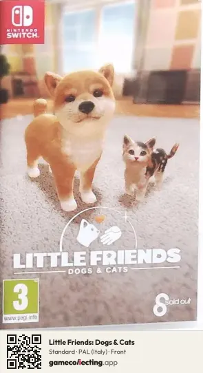 Little Friends: Dogs & Cats Nintendo Switch, Italy box front