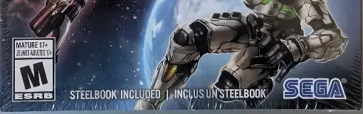 Bayonetta & Vanquish, the ESRB box on its front