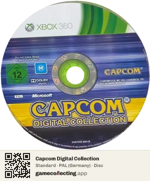 Capcom Digital Collection Xbox 360, PAL disc