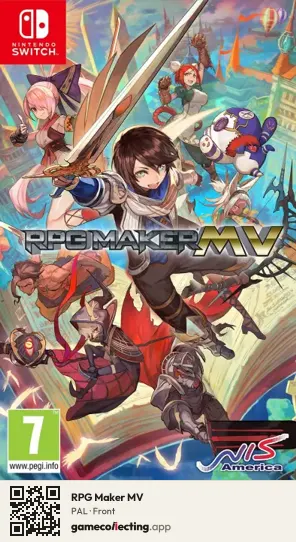 RPG Maker MV Nintendo Switch, PAL box front
