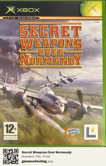 Secret Weapons Over Normandy Xbox, PAL box front