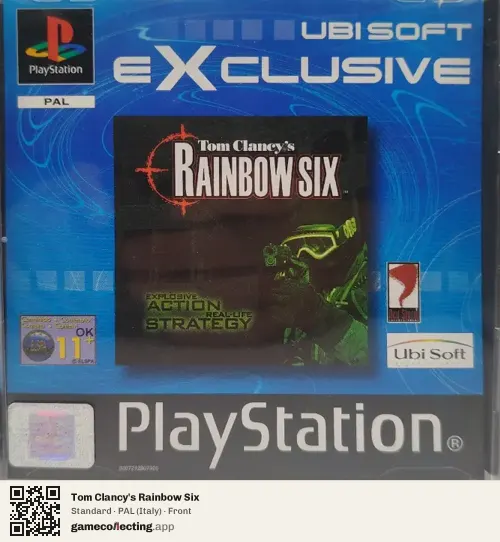 Tom Clancy's Rainbow Six PlayStation, Italy box front