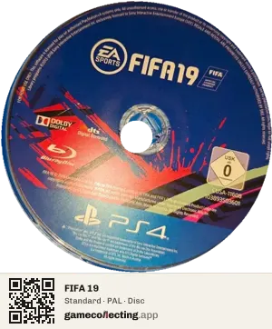 FIFA 19 PlayStation 4, PAL disc