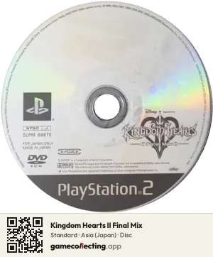 Kingdom Hearts II Final Mix PlayStation 2, Asia disc