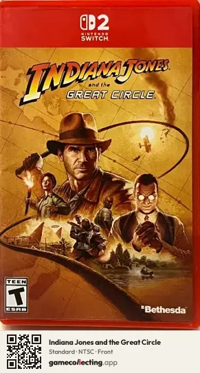 Indiana Jones and the Great Circle Nintendo Switch 2, NTSC box front
