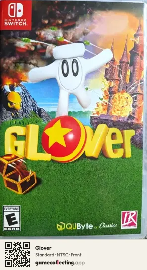 Glover Nintendo Switch, NTSC box front