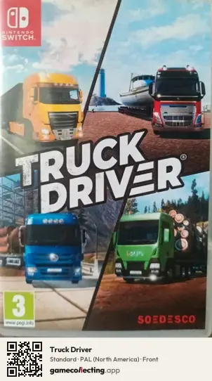 Truck Driver Nintendo Switch, North America box front