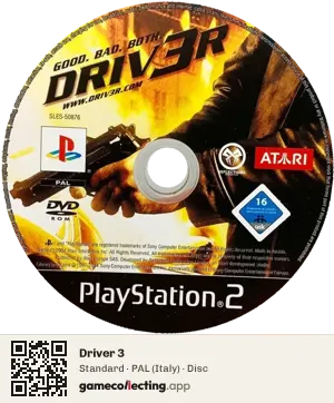 Driver 3 PlayStation 2, PAL disc
