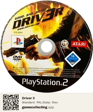 Driver 3 PlayStation 2, PAL disc