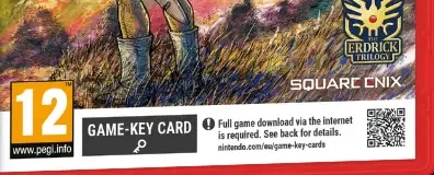 Dragon Quest I & II HD-2D Remake, the PEGI square on its front