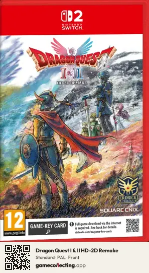 Dragon Quest I & II HD-2D Remake Nintendo Switch 2, PAL box front