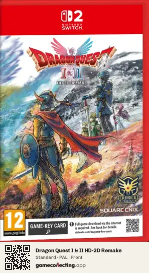 Dragon Quest I & II HD-2D Remake Nintendo Switch 2, PAL box front