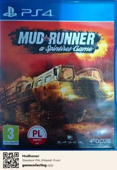 MudRunner PlayStation 4, Poland box front