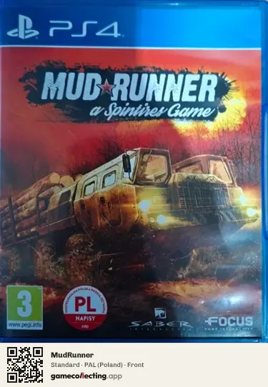 MudRunner PlayStation 4, Poland box front