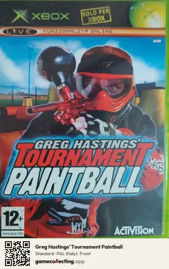 Greg Hastings' Tournament Paintball Xbox, Italy box front