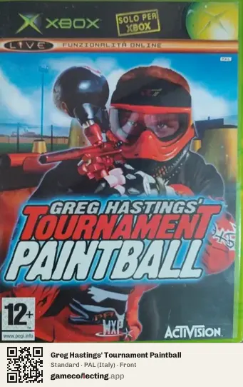Greg Hastings' Tournament Paintball Xbox, Italy box front