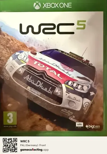 WRC 5 Xbox One, Germany box front
