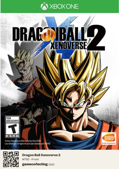 Dragon Ball Xenoverse 2 Xbox One, NTSC box front