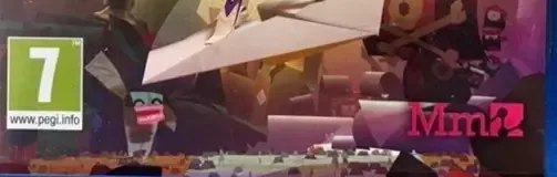 Tearaway Unfolded, the PEGI square on its front