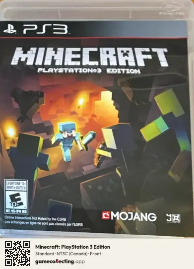 Minecraft: PlayStation 3 Edition PlayStation 3, Canada box front