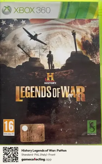 History Legends of War: Patton Xbox 360, Italy box front