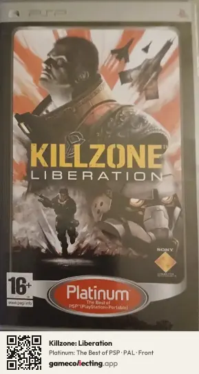 Killzone: Liberation PlayStation Portable, PAL box front