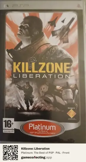 Killzone: Liberation PlayStation Portable, PAL box front