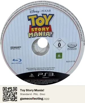 Toy Story Mania! PlayStation 3, PAL disc