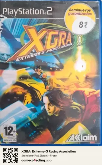 XGRA: Extreme-G Racing Association PlayStation 2, Spain box front