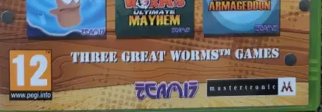 Worms Collection, the PEGI square on its front