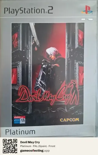 Devil May Cry PlayStation 2, Spain box front